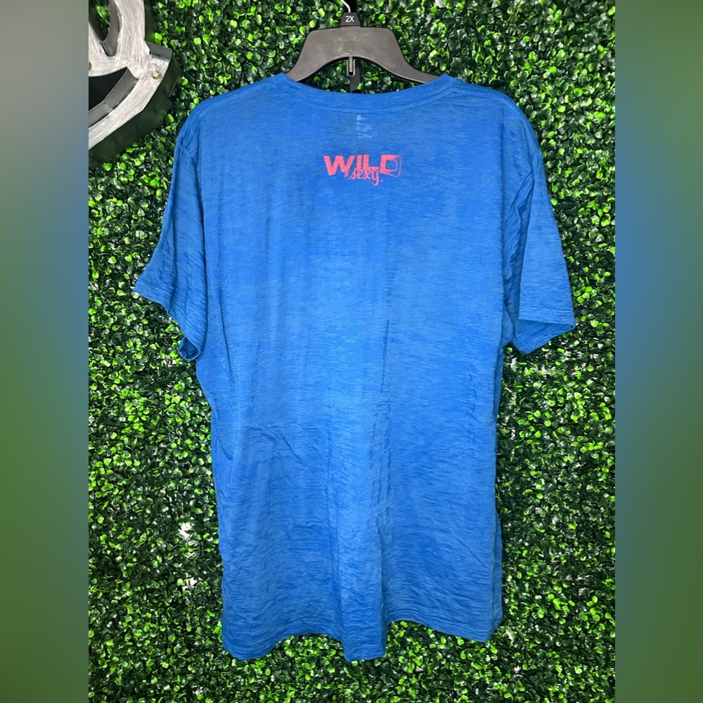 Navy “Wild” blue T-shirt - Picture 2 of 3